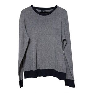 Ben Sherman Sweater Men’s Size XL Navy Crew Neck Long Sleeve Pullover Contrast